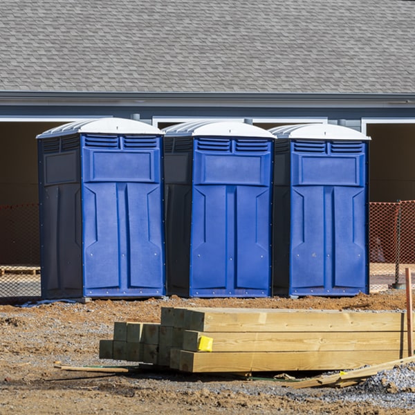 is there a specific order in which to place multiple porta potties in Fentress TX